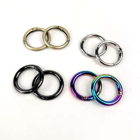 Anilla luxe de 25mm en varios acabados