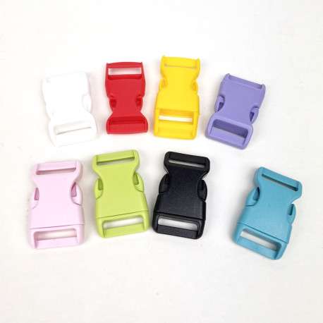Cierre de plástico en colores de 20 mm ideal para mochilas, riñoneras y bolsos hechos a mano