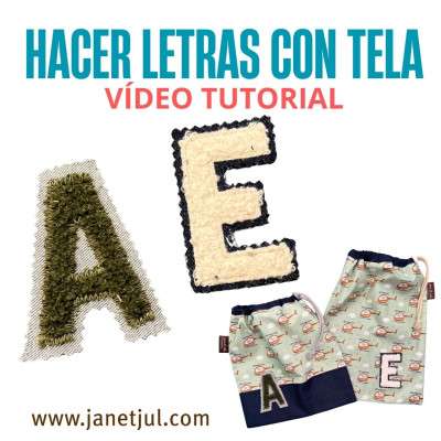 Patrón con el abecedario para hacer letras de tela 2